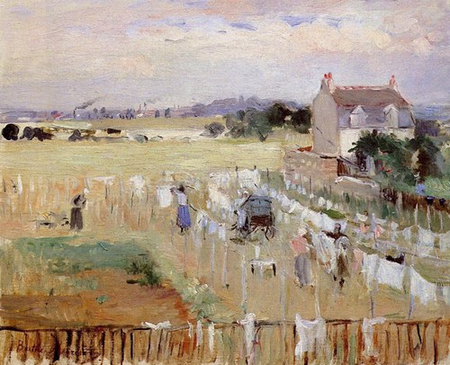 法国印象派女画家Berthe Morisot油画作品