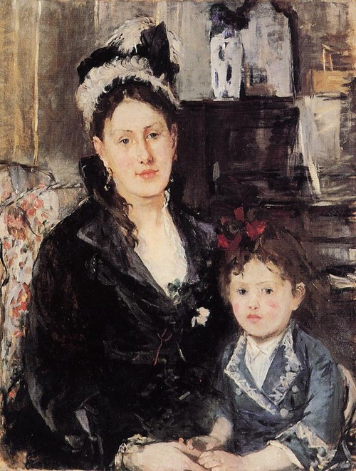 法国印象派女画家Berthe Morisot油画作品