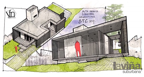 精致的铅笔和水彩速写：Neyra建筑插画欣赏