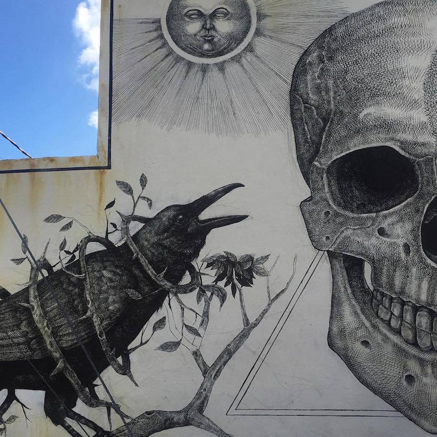 波多黎各艺术家Alexis Diaz街头壁画艺术