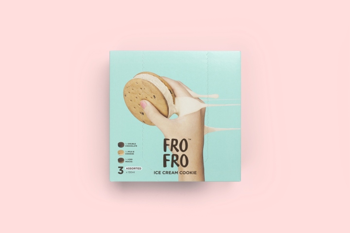 FRO FRO冰淇淋饼干品牌和包装设计