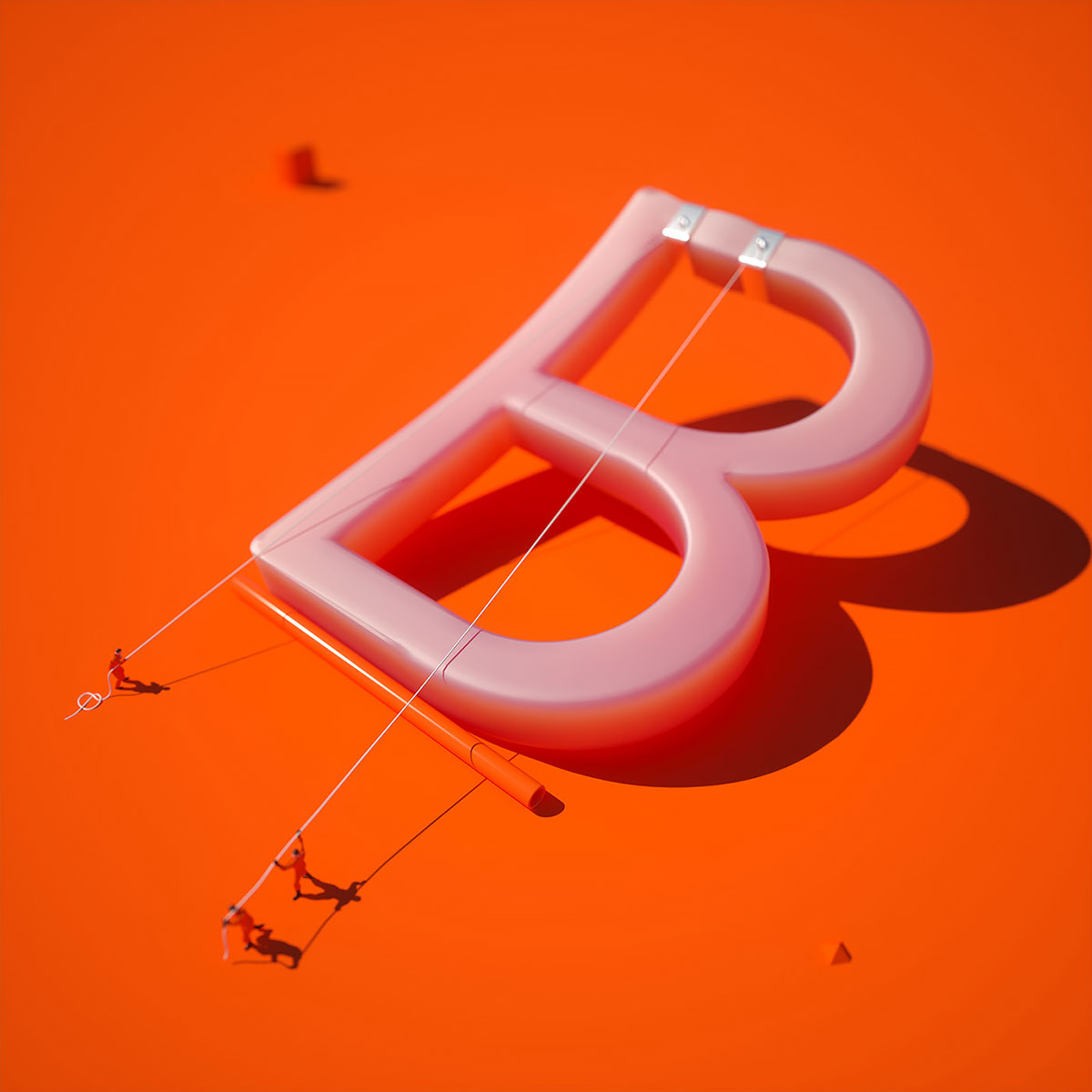字母的建造：Quastudio创意3D字母设计