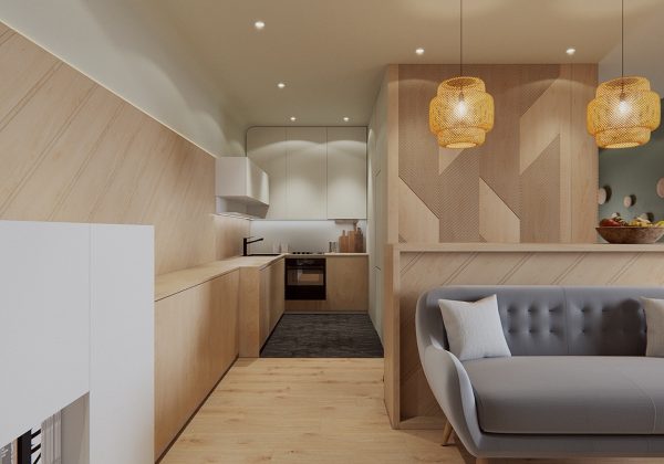 巧妙的空间利用：3个开放布局小公寓设计