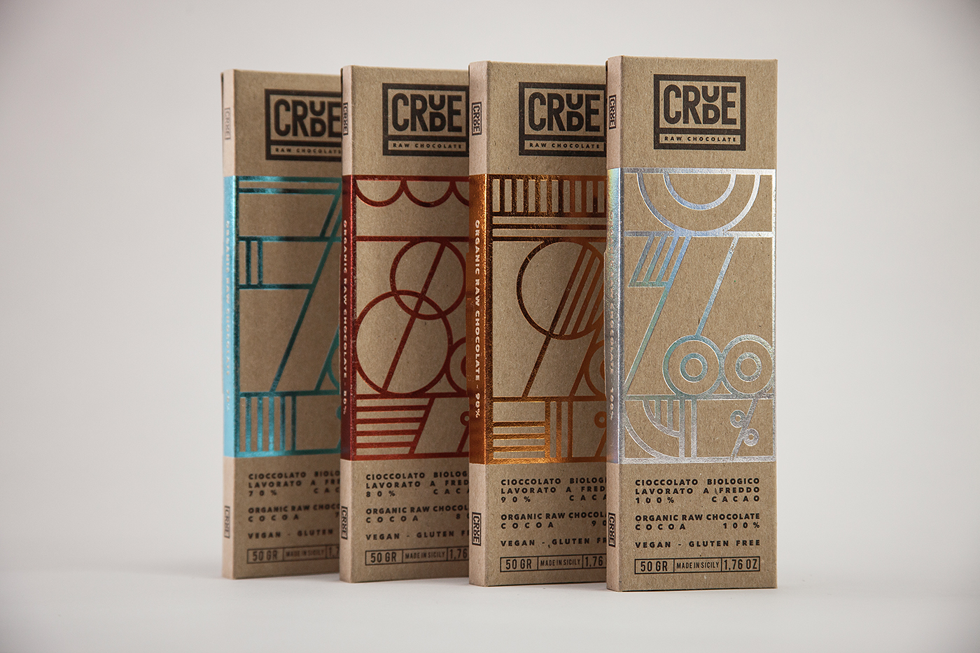 crude巧克力包装设计