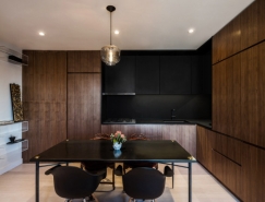 纽约曼哈顿75平米酷黑现代风格公寓设计