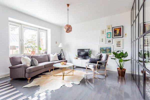 灰白色优雅北欧风格家居装修设计