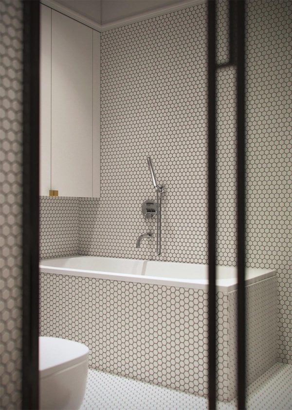 优雅纯白的简约三居室公寓设计