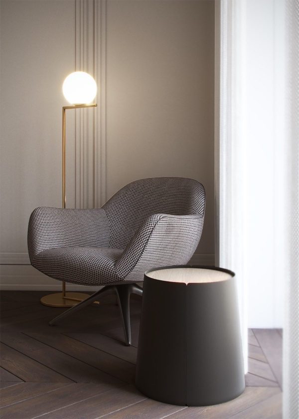 优雅纯白的简约三居室公寓设计