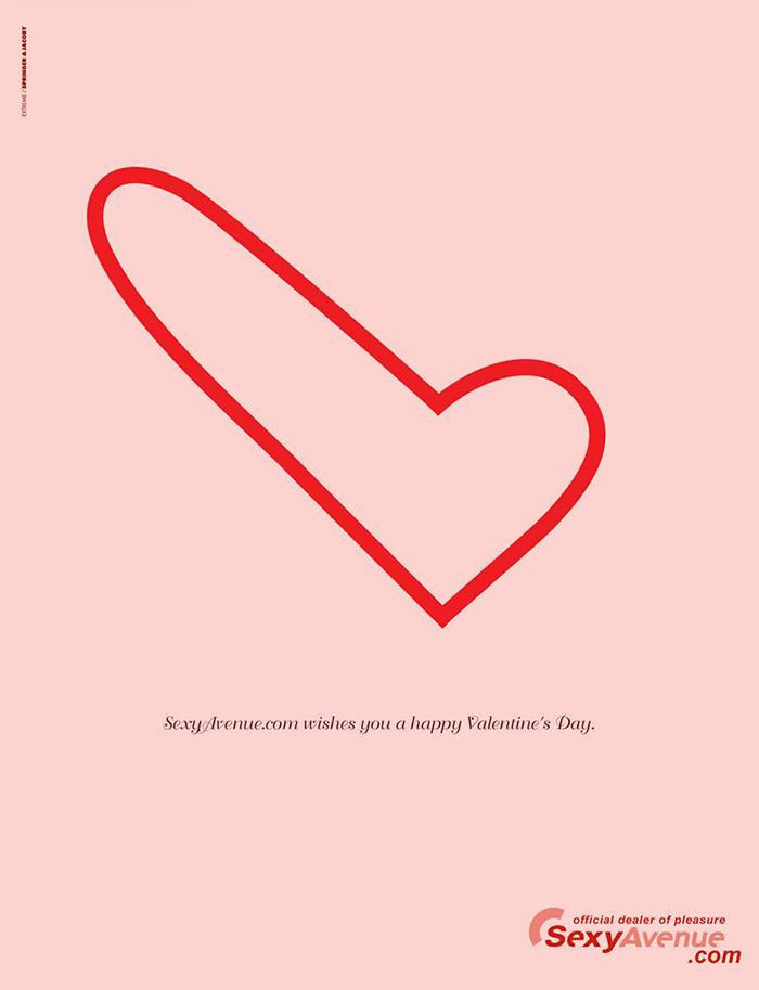 25个创意情人节平面广告设计