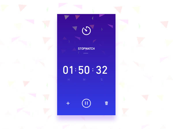 25个秒表APP UI设计作品