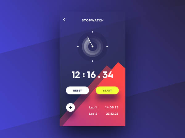 25个秒表APP UI设计作品