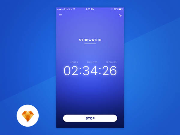 25个秒表APP UI设计作品