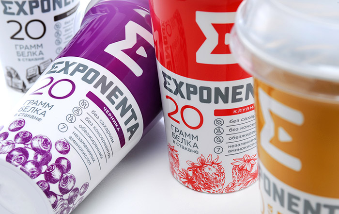 EXPONENTA高蛋白功能饮料包装设计