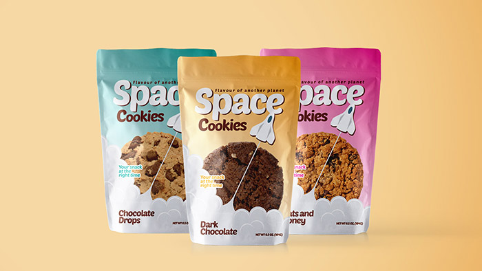 SPACE COOKIES饼干包装设计