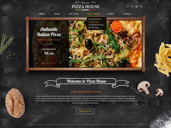 40个美味餐厅概念UI界面设计