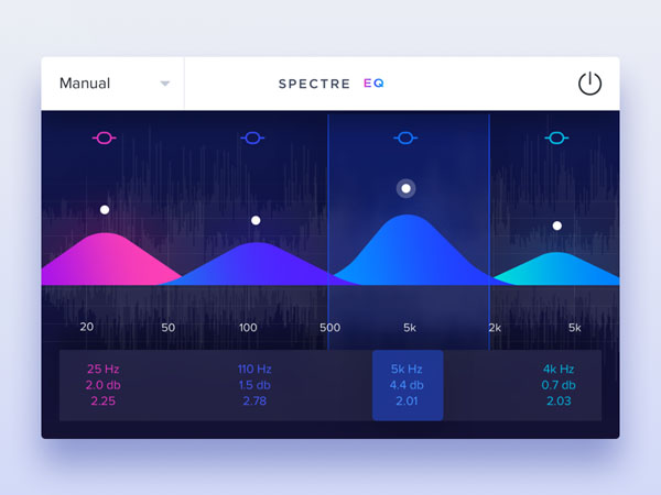 30个音乐均衡器UI界面设计