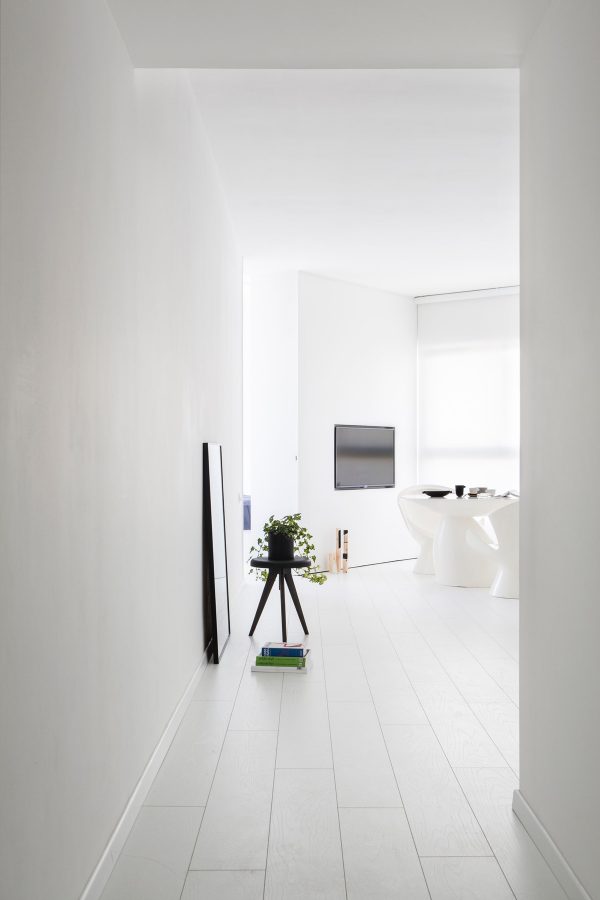 黑与白的魅力:干净简约的黑白公寓设计