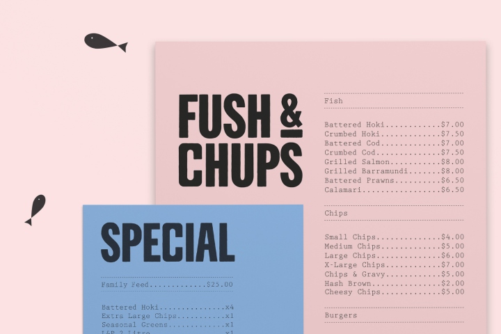 Fush & Chups快餐品牌视觉设计