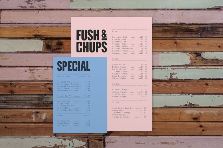 Fush & Chups快餐品牌视觉设计