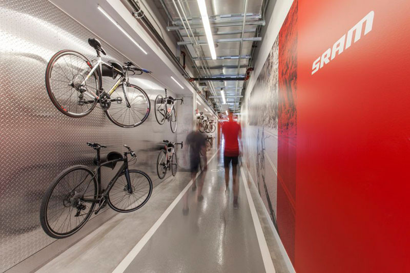 可以骑行的办公室: 自行车零部件制造商SRAM新总部设计