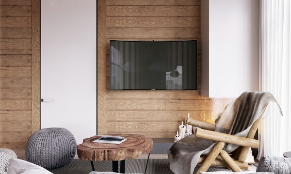 自然木质打造的现代温馨公寓