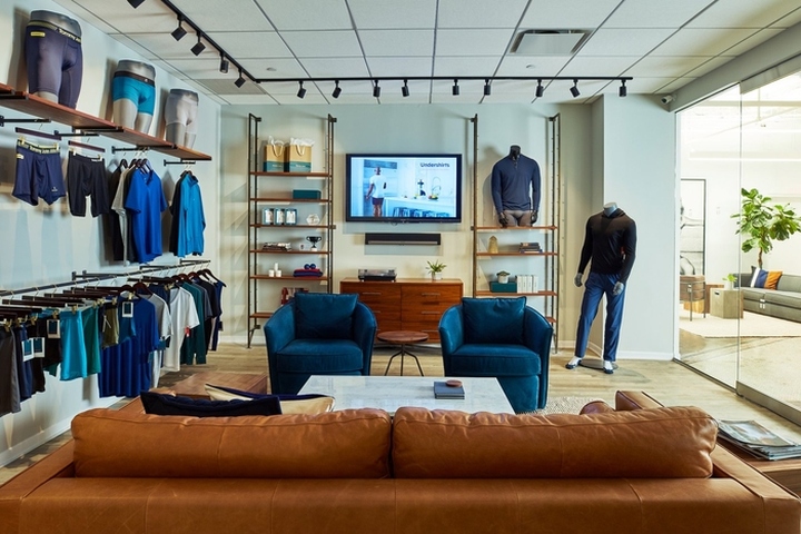 男性内衣品牌Tommy John纽约办公室空间设计