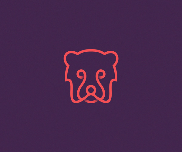 Yuri Kartashev线描风格动物logo设计
