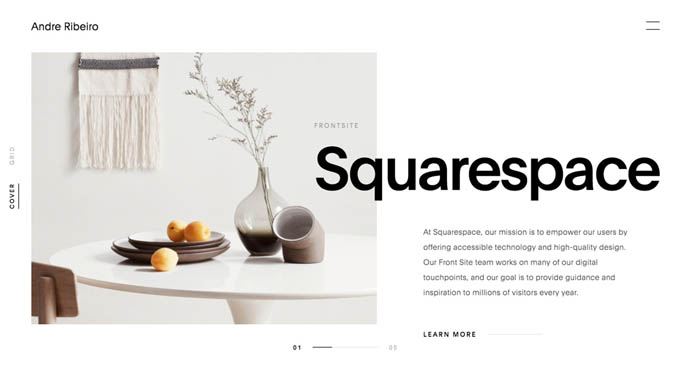 30个极简风格网页设计欣赏