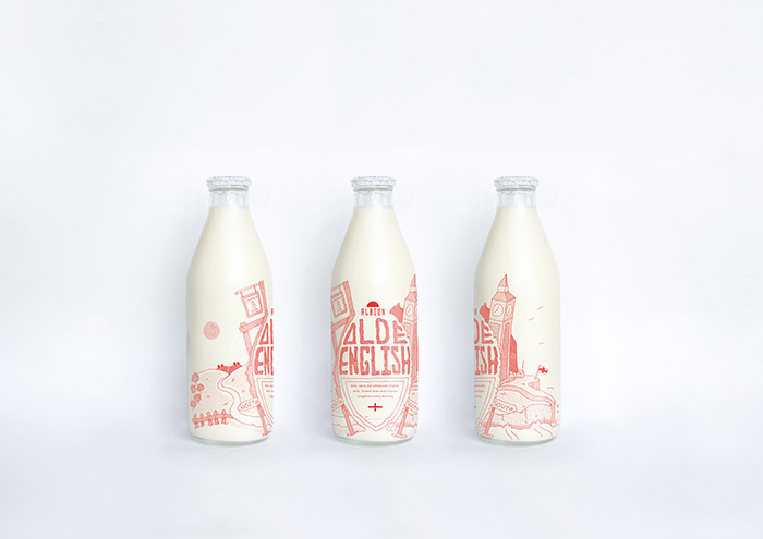 Albion牛奶包装设计
