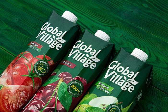 Global Village果汁包装设计