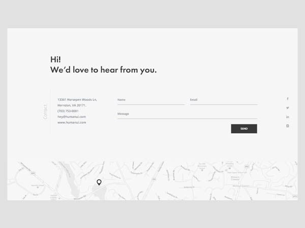 40个联系我们表单和页面设计欣赏
