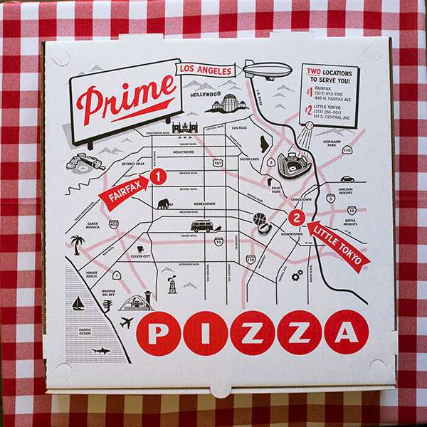 洛杉矶知名披萨店Prime Pizza品牌形象设计