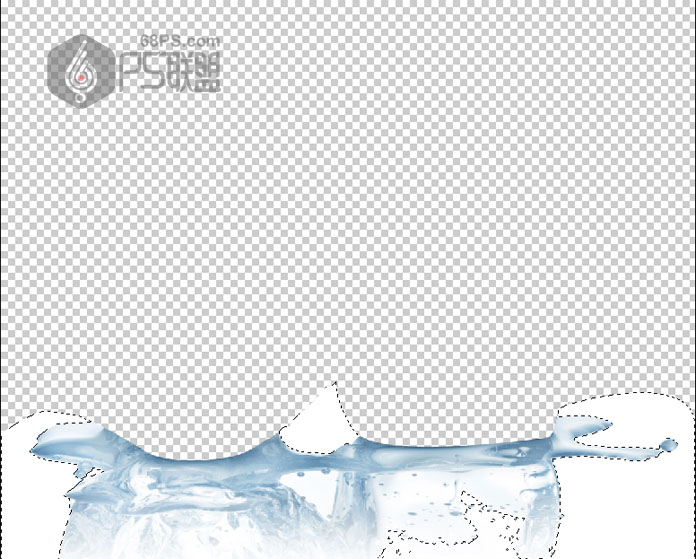 PS教你快速抠出透明的冰块